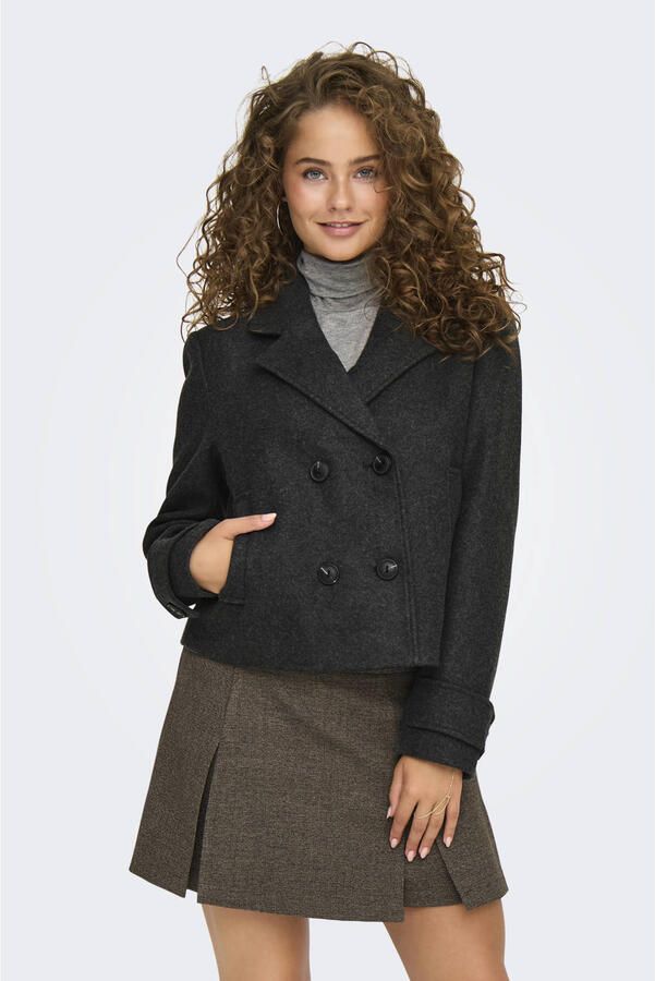 Only Korte trenchcoat met reverskraag model 'FREJA LIFE'