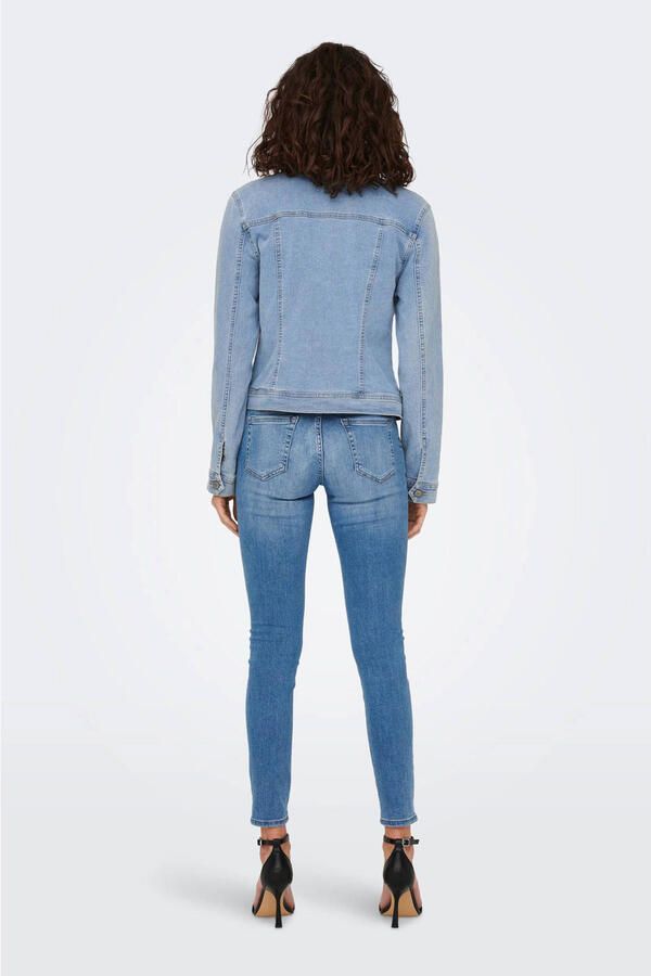 Only Jeansjack ONLWONDER – Spijkerjack met deelnaad en stretch - Foto 3