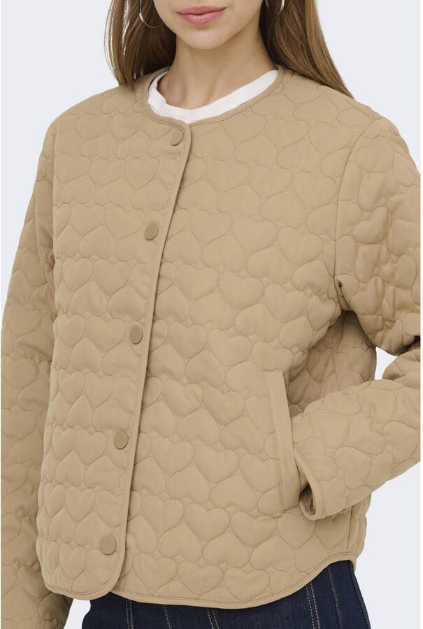 ONLY jasje quilted lichtbruin