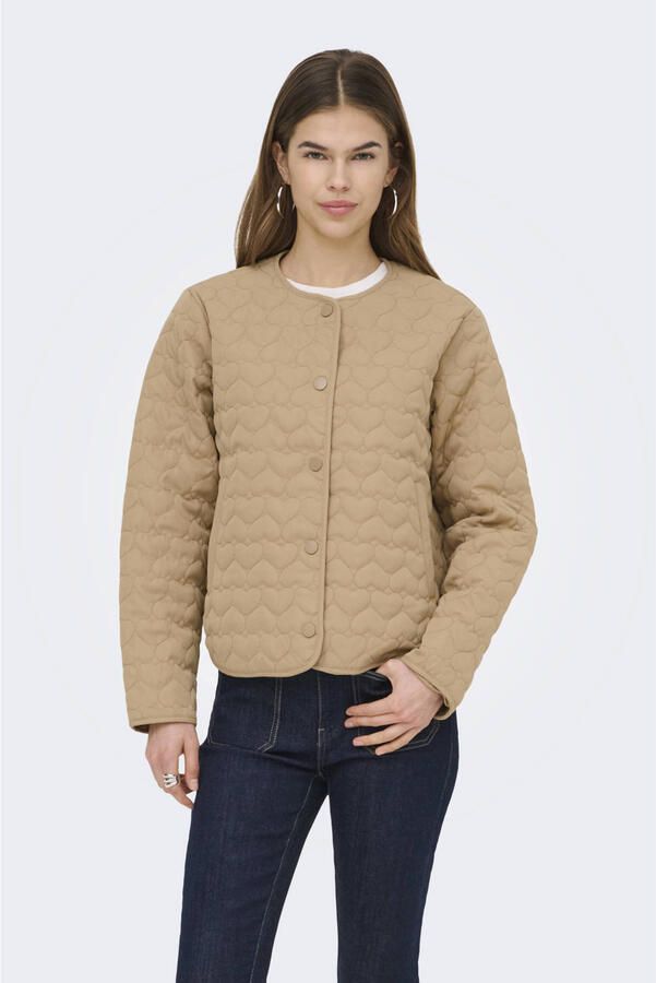 ONLY jasje quilted lichtbruin - Foto 3