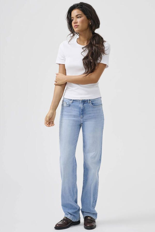 Only Straight fit jeans van biologische katoenmix model 'BLUSH'