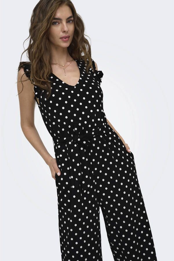 ONLY jumpsuit met stippen zwart