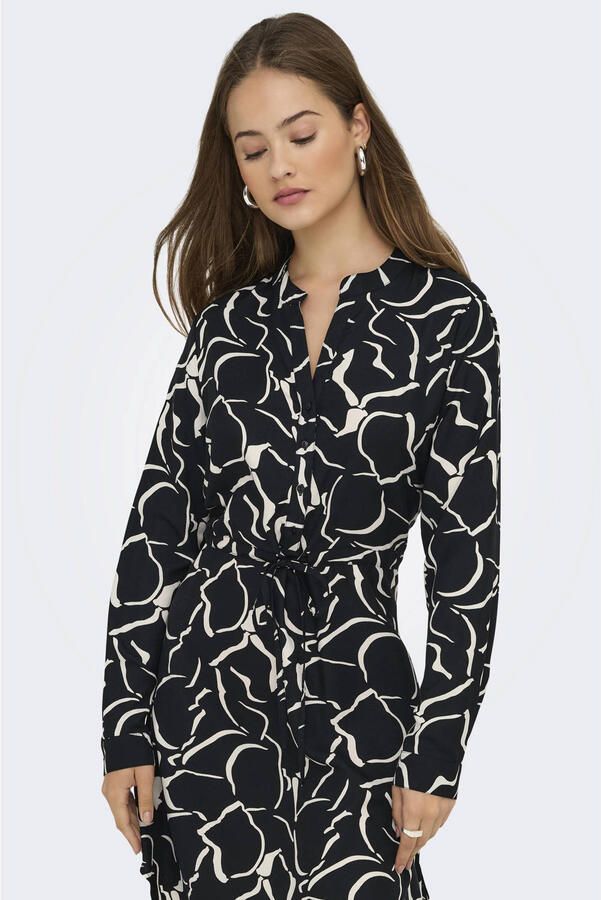 Only Gedessineerde jurk ONLCORY LIFE L S V-NECK TUNIC WVN NOOS - Foto 3