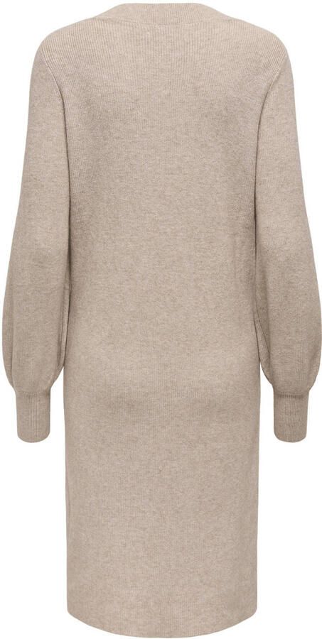 Only Gebreide jurk ONLKATIA LS V-NECK DRESS NCA KNT - Foto 2