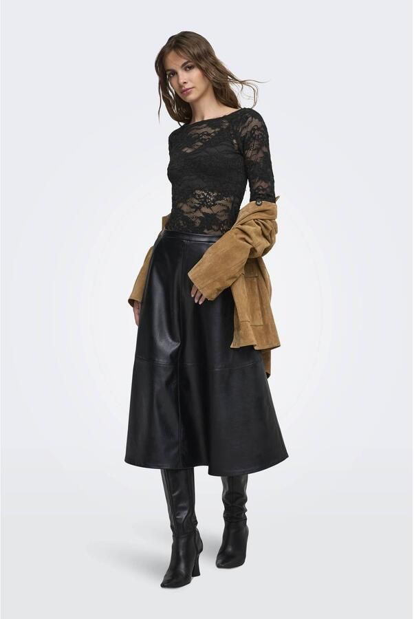 ONLY kanten body top zwart - Foto 2