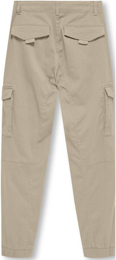 Only KIDS BOY cargobroek KOBMAXWELL beige Jongens Stretchkatoen Effen 170