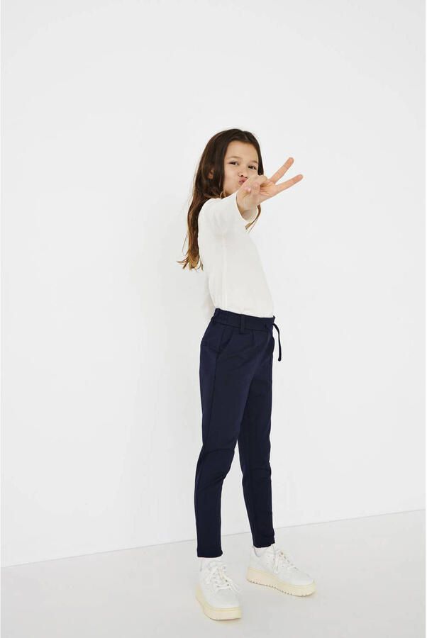 Only KIDS broek KONPOPTRASH donkerblauw Meisjes Viscose Effen 128 - Foto 2