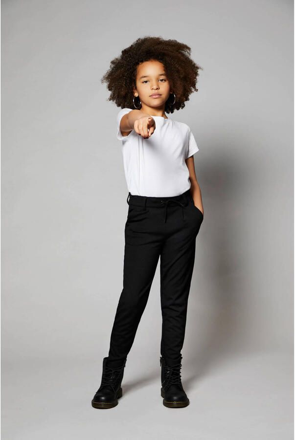 Only KIDS broek KONPOPTRASH zwart Meisjes Viscose Effen 116