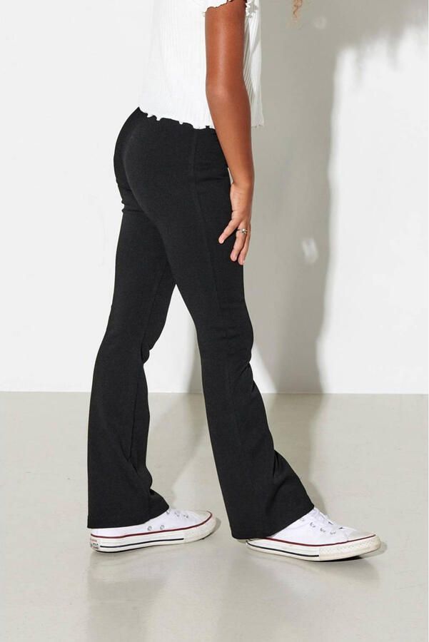 Only KIDS flared broek KONPAIGE zwart Meisjes Viscose Effen 152 - Foto 2