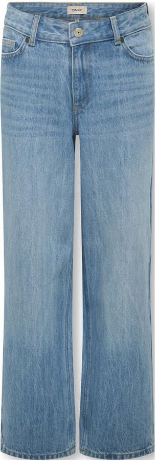 ONLY KIDS GIRL baggy high waist baggy jeans medium blue denim