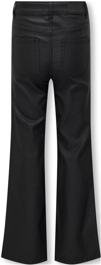 Only KIDS GIRL coated flared broek KOGJUICY zwart Meisjes Viscose Effen 152