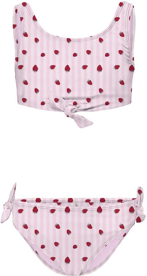 ONLY KIDS GIRL crop bikini lichtroze