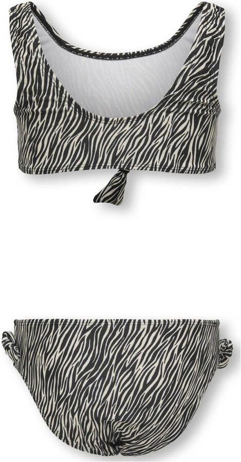 ONLY KIDS GIRL crop bikini zwart beige - Foto 2