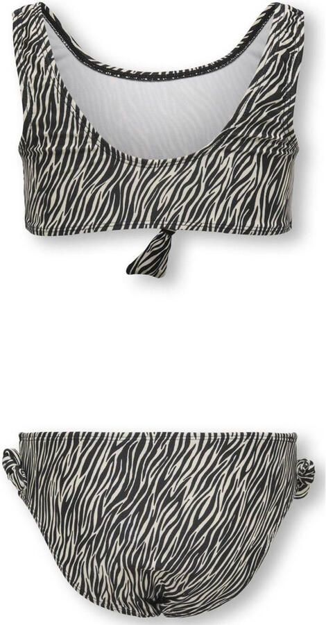 ONLY KIDS GIRL crop bikini zwart beige - Foto 2