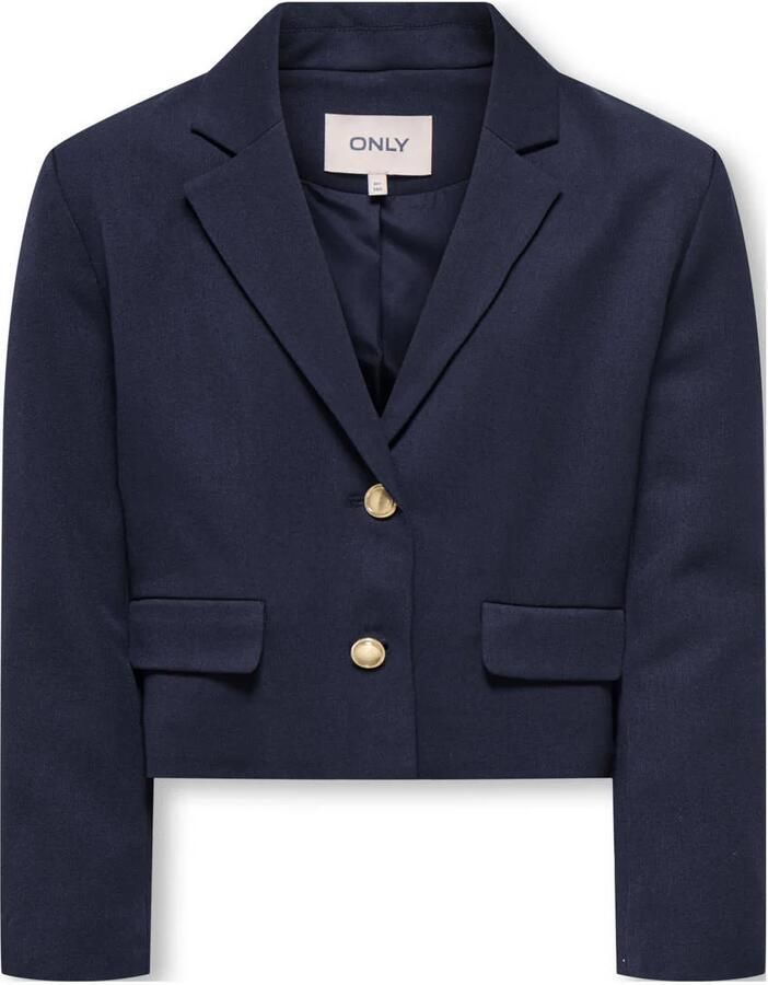 ONLY KIDS GIRL cropped blazer donkerblauw
