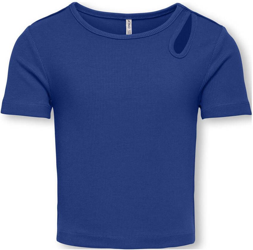 Only Slim fit T-shirt van katoenmix model 'NESSA LIFE'