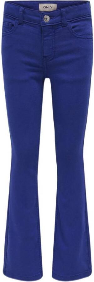 Only KIDS GIRL flared broek KOGANNE hardblauw Meisjes Katoen Effen 128 - Foto 2