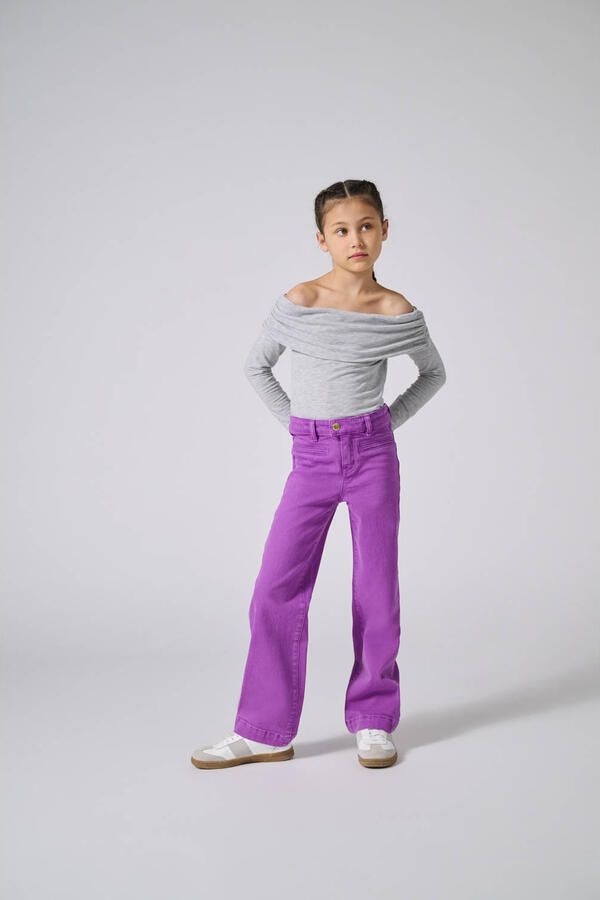 ONLY KIDS GIRL flared broek paars