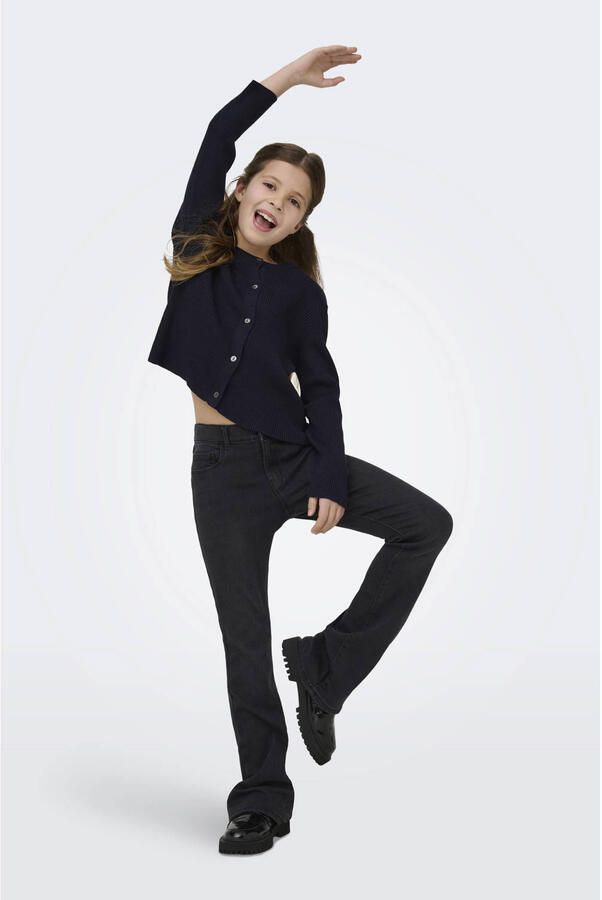 ONLY KIDS GIRL flared jeans black denim