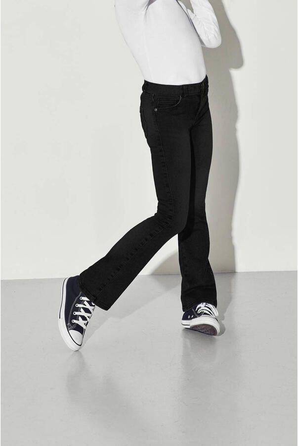 Only KIDS GIRL flared jeans KOGROYAL LIFE black denim Zwart Meisjes Stretchdenim 128 - Foto 2