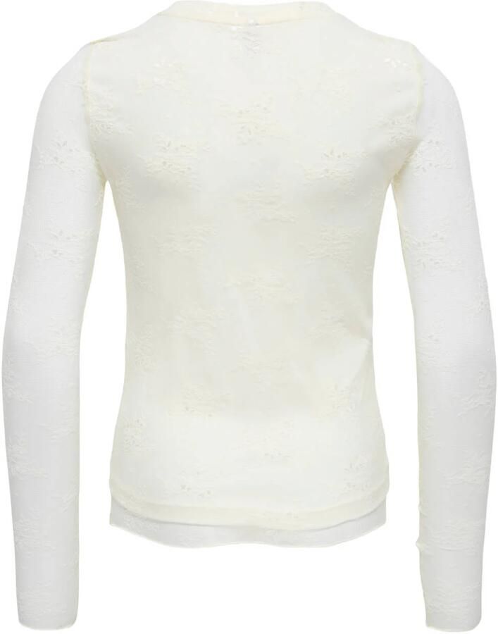 ONLY KIDS GIRL gebloemde longsleeve wit - Foto 2