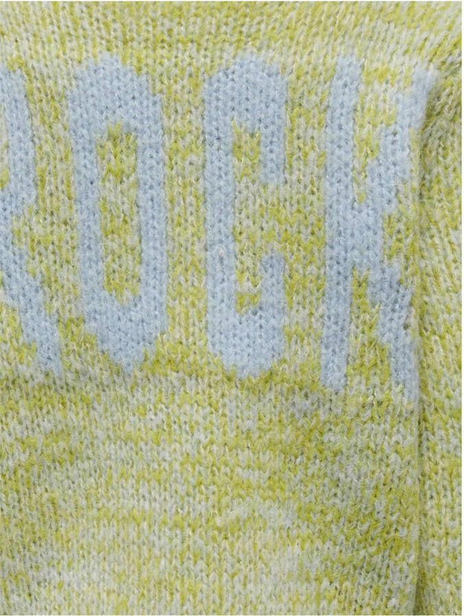 ONLY KIDS GIRL gebreid vest KOGALLYSSA LIFE met backprint geel