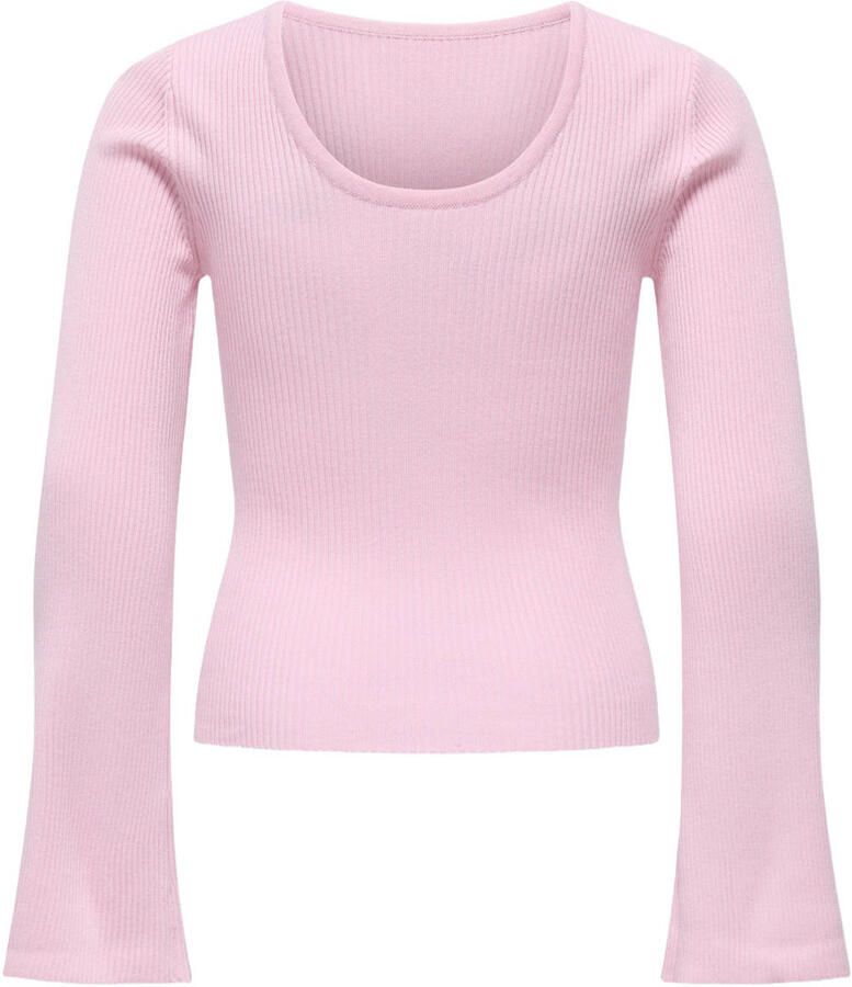 ONLY KIDS GIRL gebreide top lichtroze