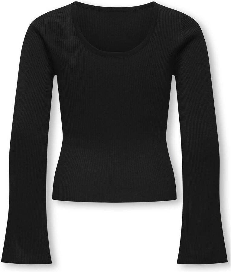 ONLY KIDS GIRL gebreide top zwart