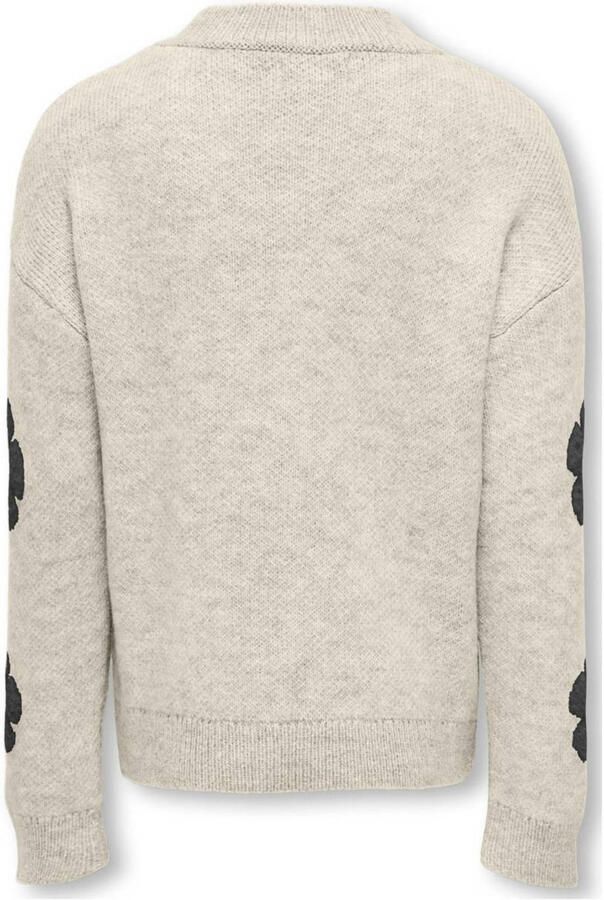 ONLY KIDS GIRL gebreide trui ecru