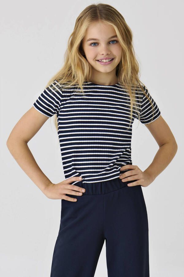 KIDS ONLY Shirt met korte mouwen KOGNELLA STRIPED S S O-NECK TOP JRS