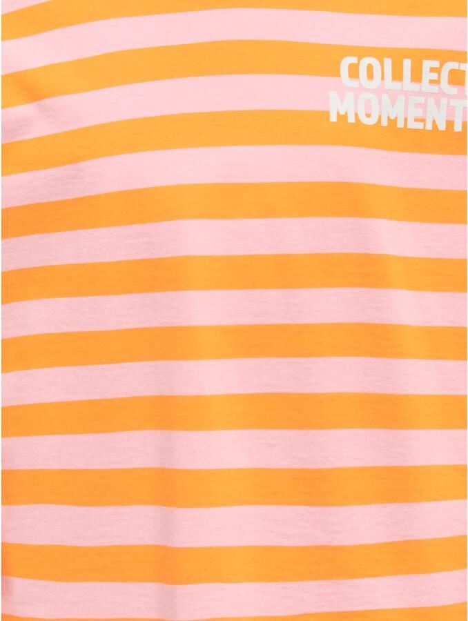 ONLY KIDS GIRL gestreepte longsleeve oranje - Foto 2