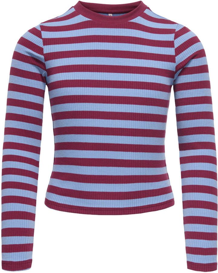 ONLY KIDS GIRL gestreepte longsleeve paars