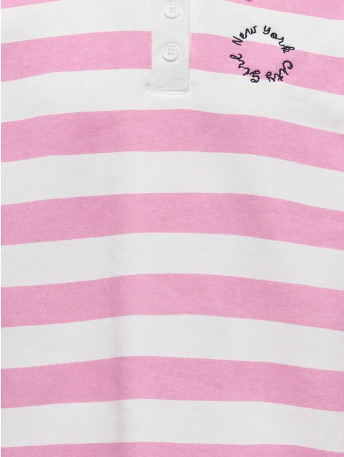 ONLY KIDS GIRL gestreepte polo roze - Foto 2