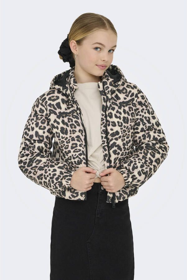 KIDS ONLY Gewatteerde jas KOGDALIA SHORT PUFFER AOP JACKET CP OTW - Foto 3