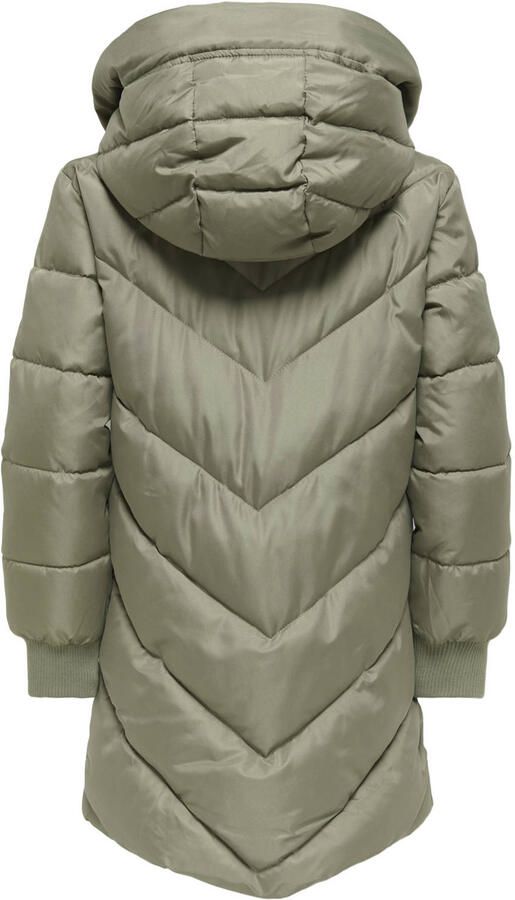 ONLY KIDS GIRL gewatteerde winterjas grijsgroen - Foto 2