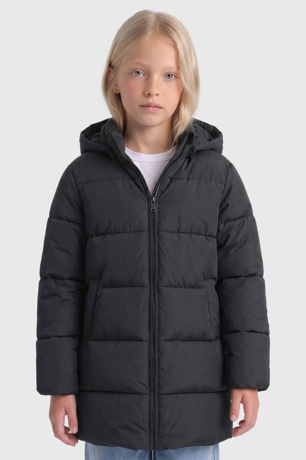 ONLY KIDS GIRL gewatteerde winterjas zwart