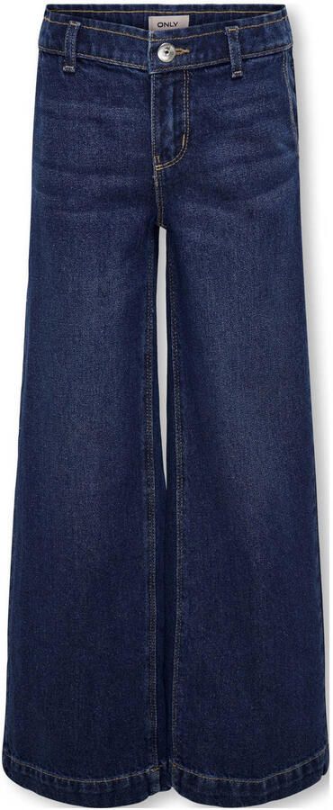 ONLY KIDS GIRL high waist wide leg jeans dark blue denim - Foto 2