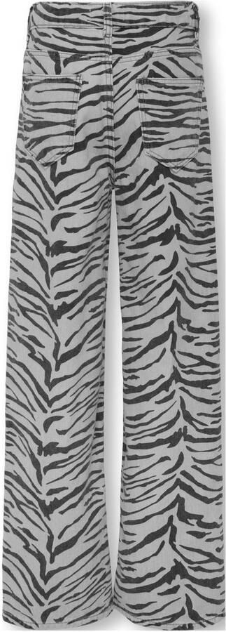 ONLY KIDS GIRL high waist wide leg jeans grijs