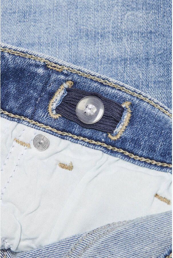 ONLY KIDS GIRL high waist wide leg jeans medium blue denim