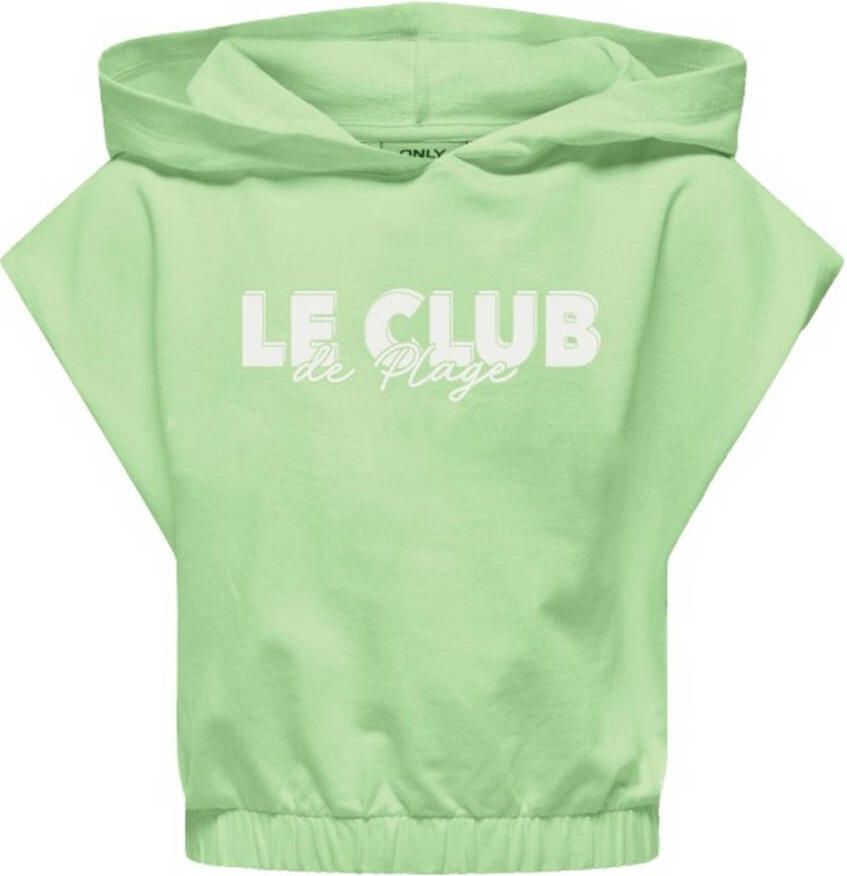 ONLY KIDS GIRL hoodie felgroen