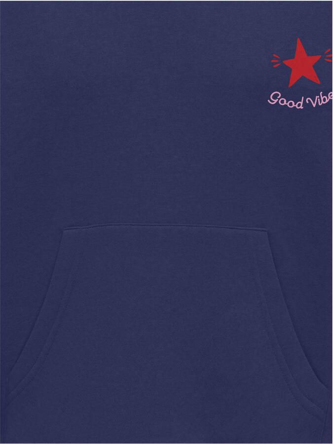 ONLY KIDS GIRL hoodie met backprint donkerblauw - Foto 2