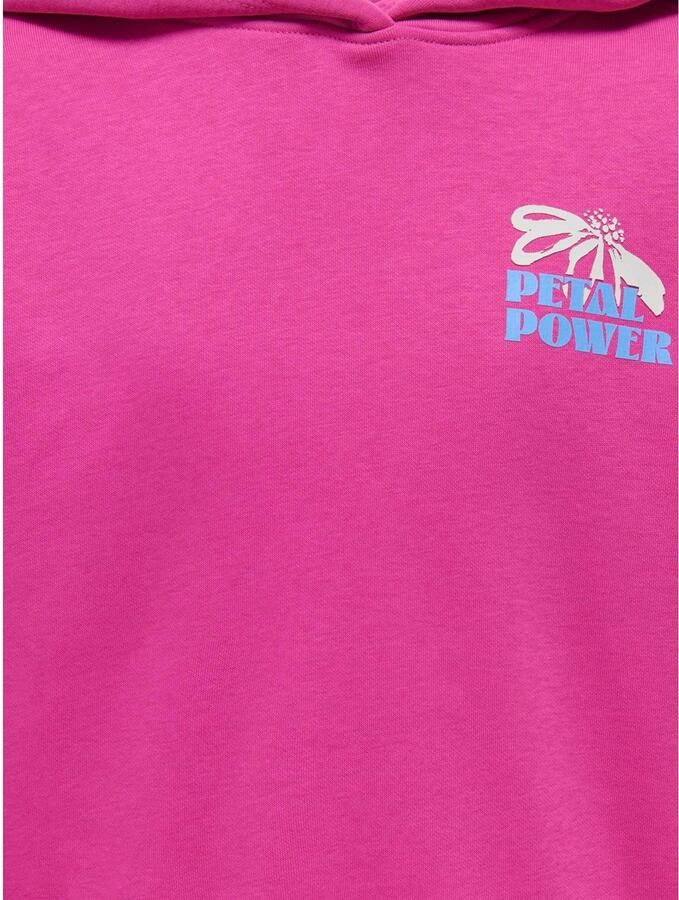 ONLY KIDS GIRL hoodie met backprint fuchsia Sweater Roze Backprint - Foto 2