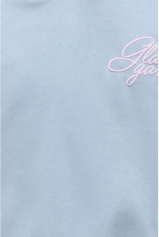 ONLY KIDS GIRL hoodie met backprint lichtblauw - Foto 3