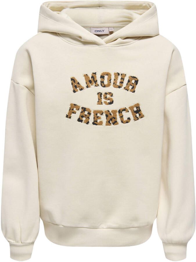 ONLY KIDS GIRL hoodie met print beige
