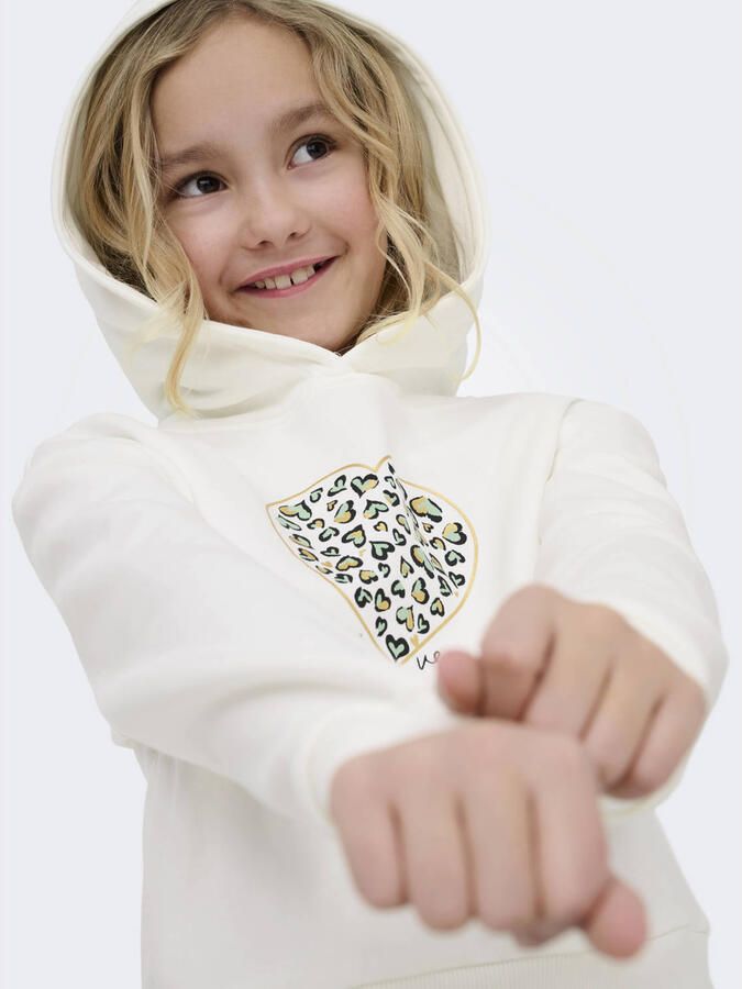 ONLY KIDS GIRL hoodie wit - Foto 2