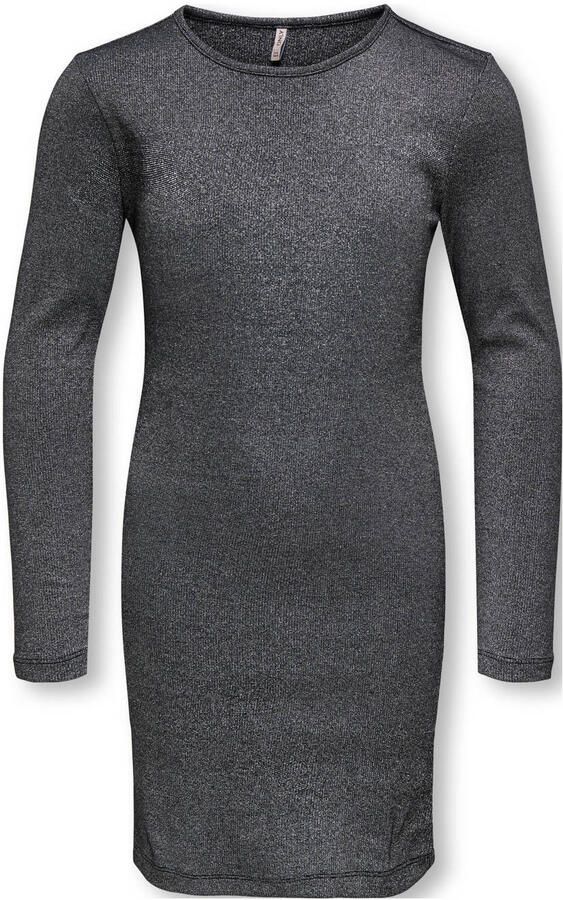 ONLY KIDS GIRL jurk met glitter zwart