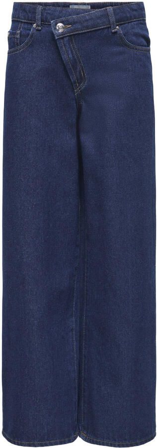 ONLY KIDS GIRL KOGHOPE wide leg jeans donkerblauw