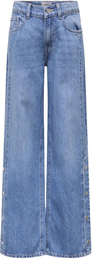 ONLY KIDS GIRL KOGHOPE wide leg jeans lichtblauw Meisjes Denim Effen
