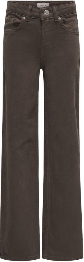 ONLY KIDS GIRL KOGJUICY wide leg jeans donkerbruin