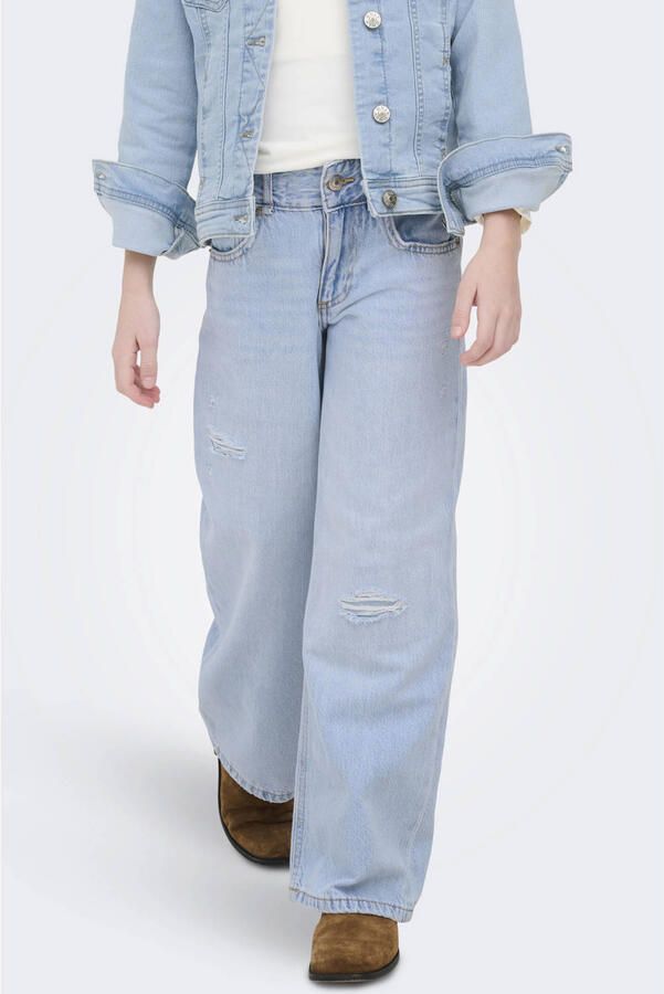 Only regular fit wide leg jeans van puur katoen model 'KOGMOTT'